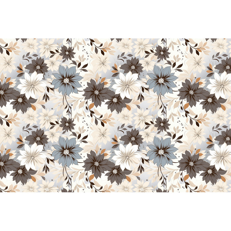 Rideaux à motif floral - 6132, L 40 po x L 82 po