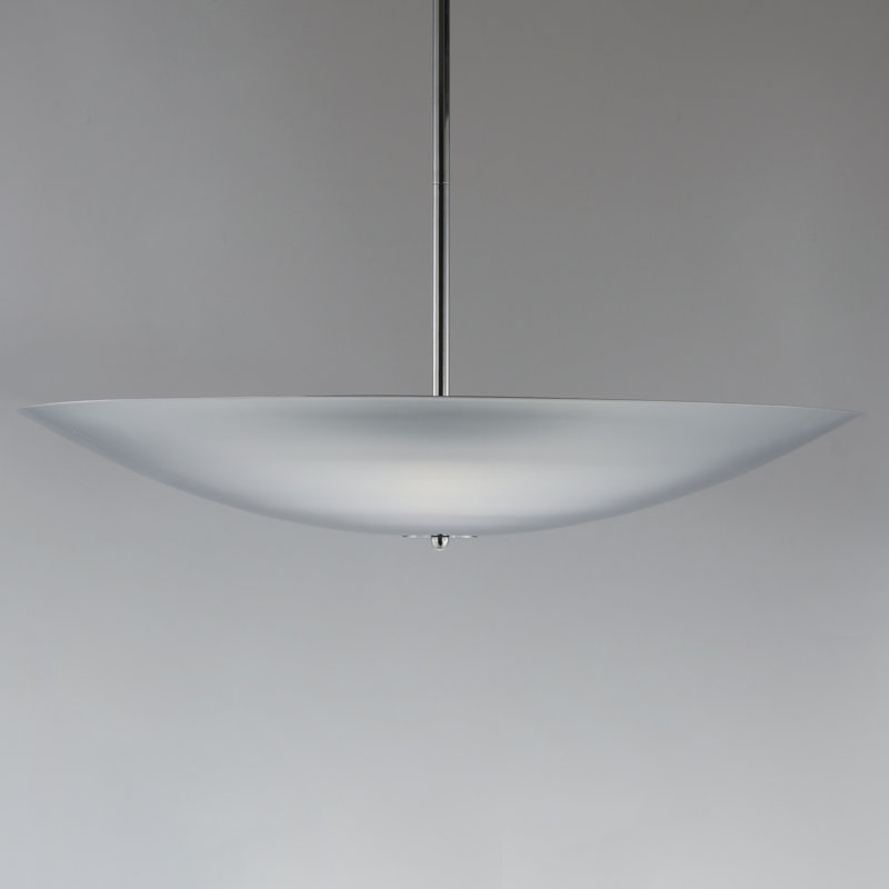 Vesta 1 - Light LED Pendant, Polished Chrome, Polished Chrome, 5.75" H x 36.5" W x 36.5" D
