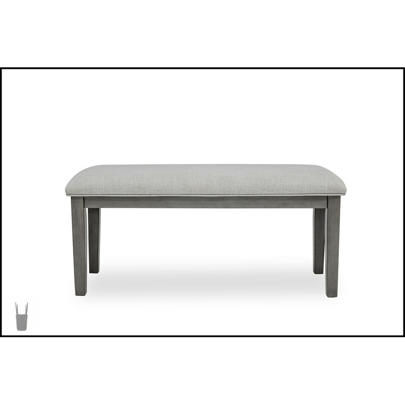 Magnifique ensemble de banc de table de salle à manger 6 pièces avec tablettes de rangement inférieures pour les salles à manger organisées