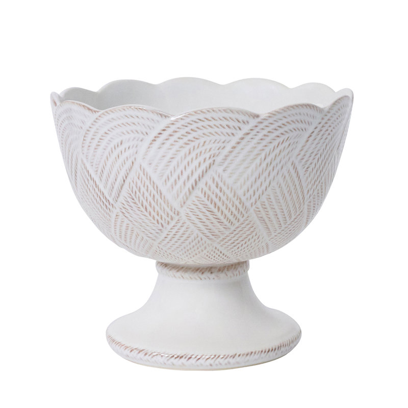 Le Panier Mystic Knot Footed Bowl, Whitewash