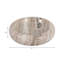 Bol élégant en marbre épais et incurvé pour comptoir de cuisine - Bol décoratif pour salon et décoration intérieure moderne - 20 cm, beige et ivoire