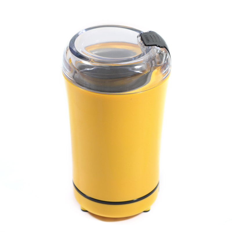 YaoTown Stainless Steel Electric Blade Coffee Grinder, Yellow