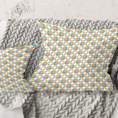 Coussin décoratif rétro Mid-Century