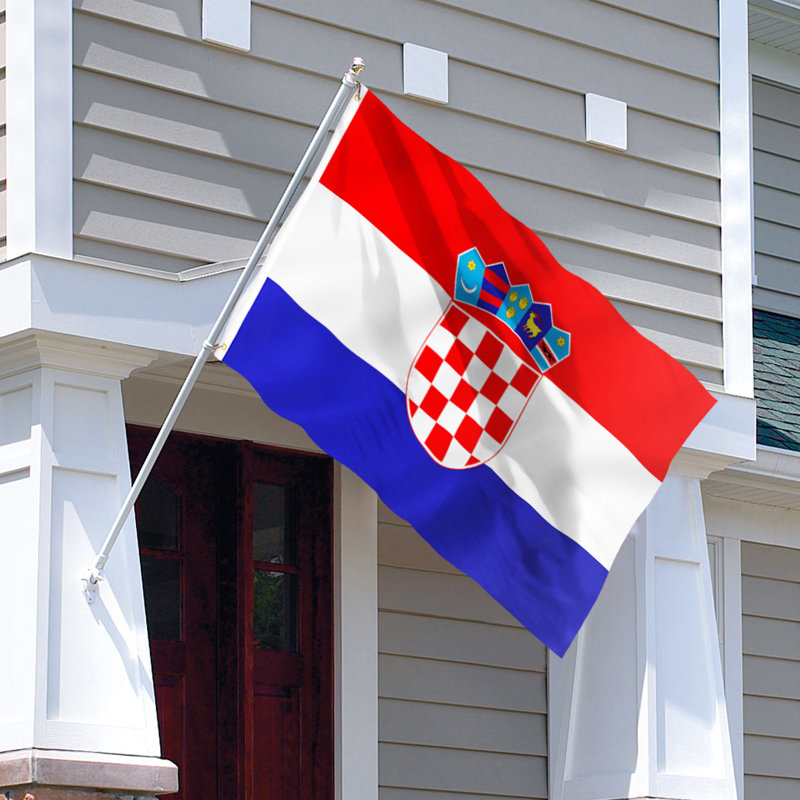 Drapeau croate 36 po x 60 po