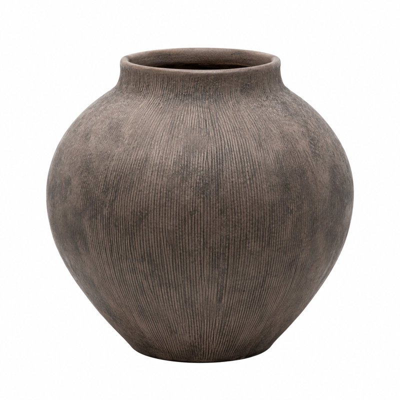 Vase en terre cuite Pavati, 8,98 po x 8,98 po x H 8,90 po