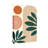 Abstract Abstract Circles Leaves Stripes Pattern Design Artwork