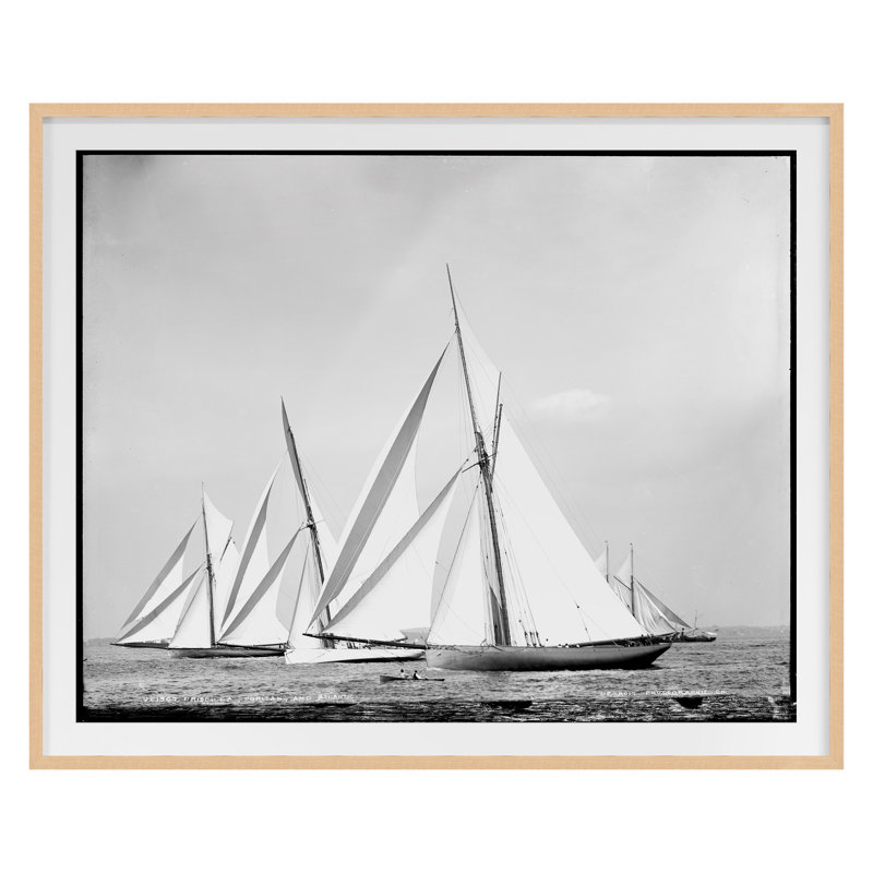 Open Seas 10 - reproduction de cadre photo simple, H 36 po x l 44 po, Cadre érable