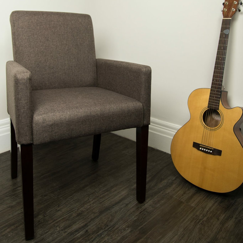 Burkley Upholstered Armchair, Brown