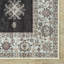 Tapis oriental noir / ivoire lavable antidérapant-338262453