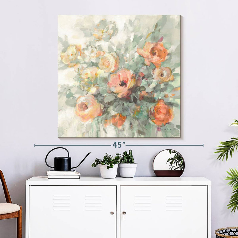 Ode To Spring Sage, 33" H x 33" W