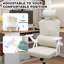 Chaise de bureau ergonomique à double dossier, avec support lombaire réglable et dossier inclinable — ensemble bureau et chaise pour bureau à domicile, chaise d'ordinateur à dossier haut, chaise de bureau en maille respirante-114488474