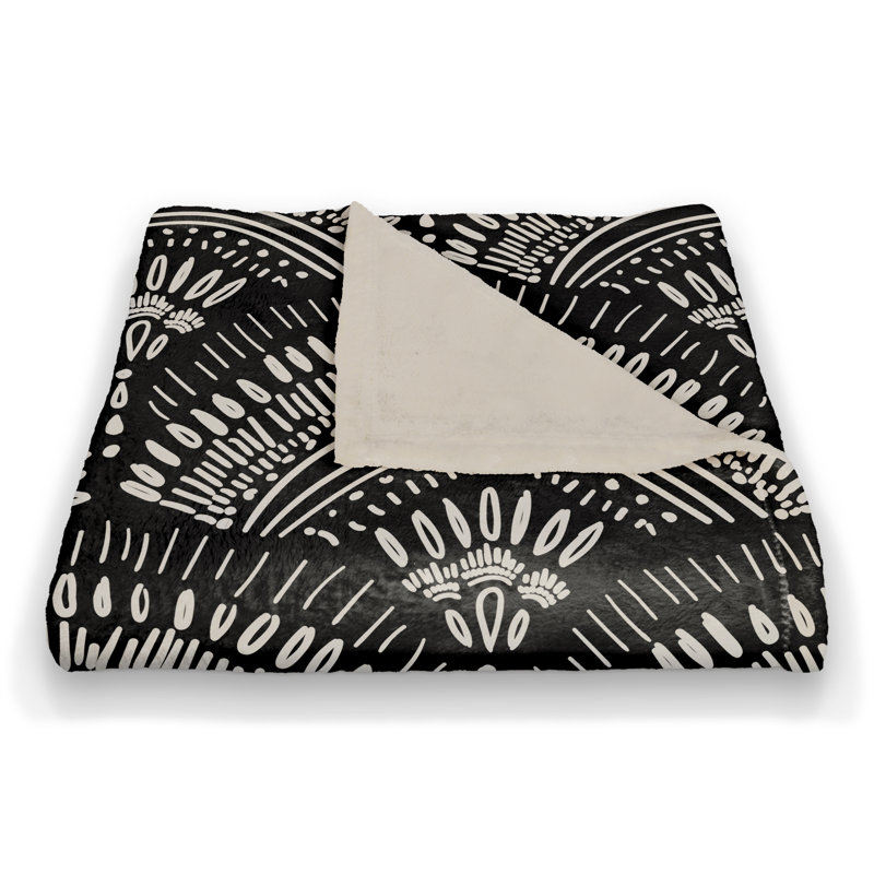 Bohemian Sketch Pattern Throw Blanket