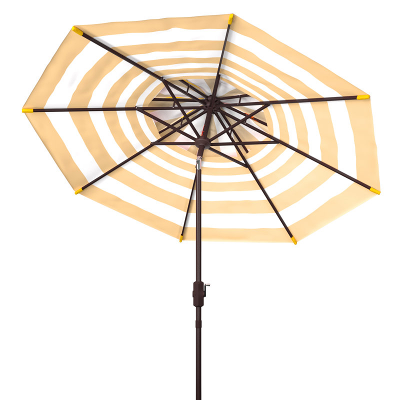 Parasol de plage 8,5 pi Torrens, Jaune / Blanc