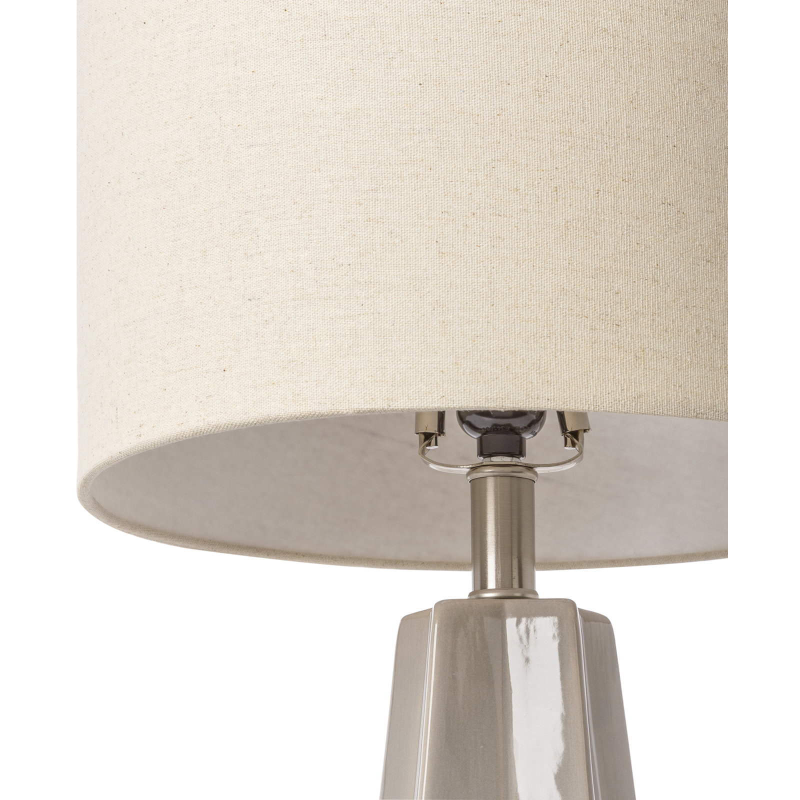 Magalie Ceramic Table Lamp, Gray