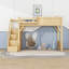 Lit mezzanine avec penderie et tablettes intégrées-128781485-128781486