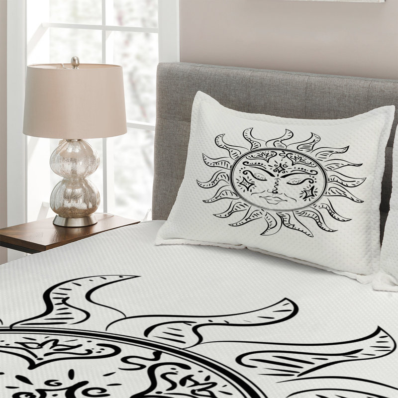 Polyester Coverlet, King Bedspread + 2 Shams