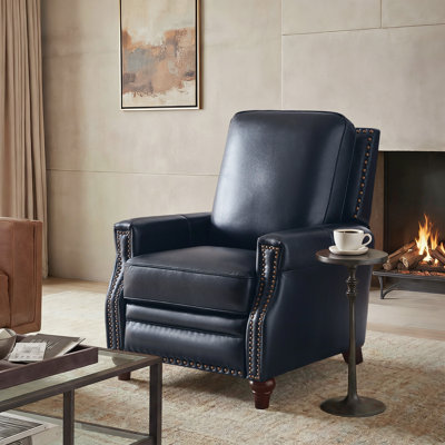 Andrena 33" Genuine Leather Manual Recliner