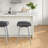 Wyndham Metal And Upholstered Square Backless Adjustable Height Swivel Stool-127271873-127271874