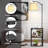 Knowell 59'' Floor Lamp with Table, End Table with Charging Station(USB & Type-C & AC Port)with Remote Control and Bulb Included