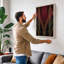 Sunburst Elegance Art Deco - Wrapped Canvas-846960516-846960517