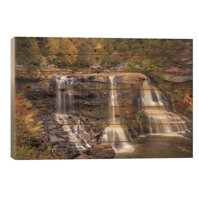 " USA, West Virginia, Blackwater Falls State Park. Waterfall And Forest Scenic. " by Jaynes Gallery