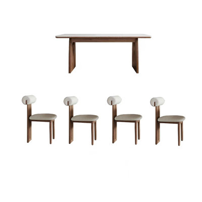 Combinaison de table et chaises de salle à manger rétro