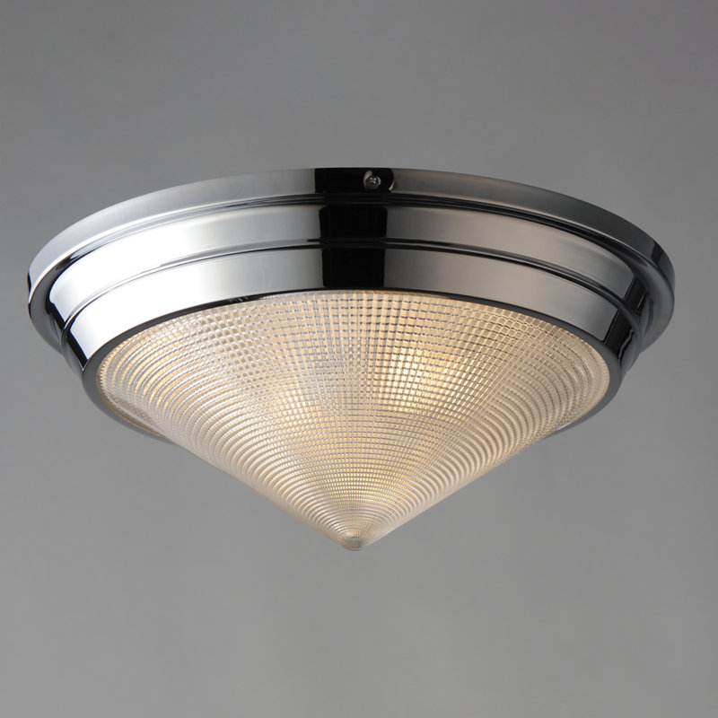 Hargreaves-Flush Mount, Polished Nickel