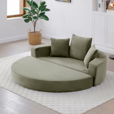 2-Seats Convertible Floor Sofa Bed, Folding Mattress Sofa