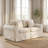 Greco Vintage Upholstered Boneless Three Seat Couch Compressed Delivery Tool Free Setup Sofa-124889107