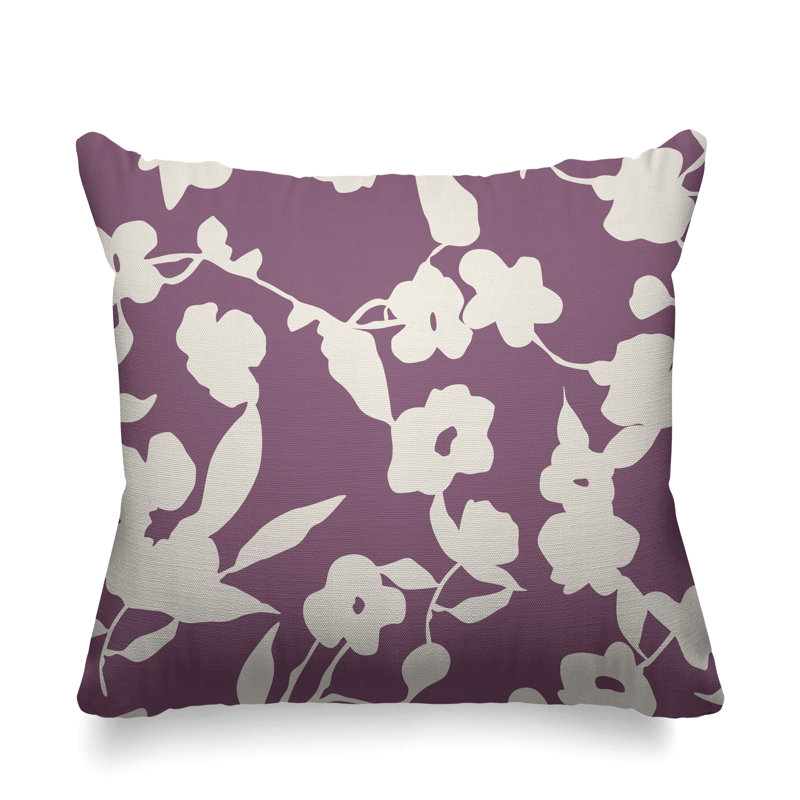 Housse et insert de coussin extérieur d'extérieur, H 15 po x l 15 po, Mauve