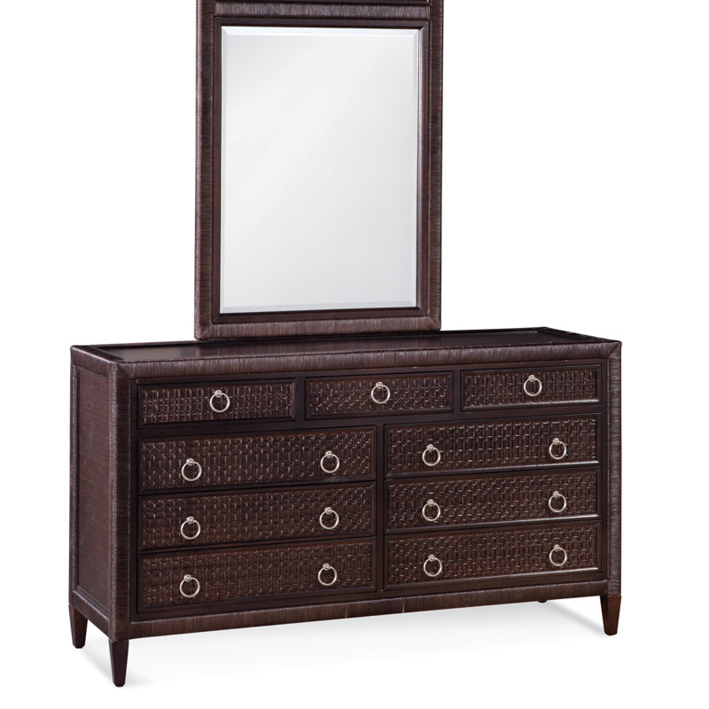 Monterey 64" Double Dresser, Navy, No, Satin Nickel