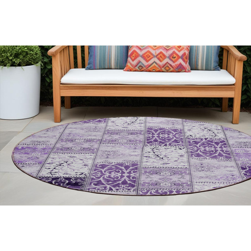 Tapis d'intérieur rond 8 pi