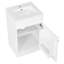Meuble-lavabo de 20 po avec lavabo, meuble-lavabo avec tablette de porte et tablette réglable, blanc-490855122-490855120