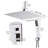 Luxurious Rain Mixer Chrome Shower Set For Modern Bathrooms
