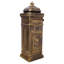 Large Capacity Residential Mailbox with Newspaper Box, Black Aluminum-130889970