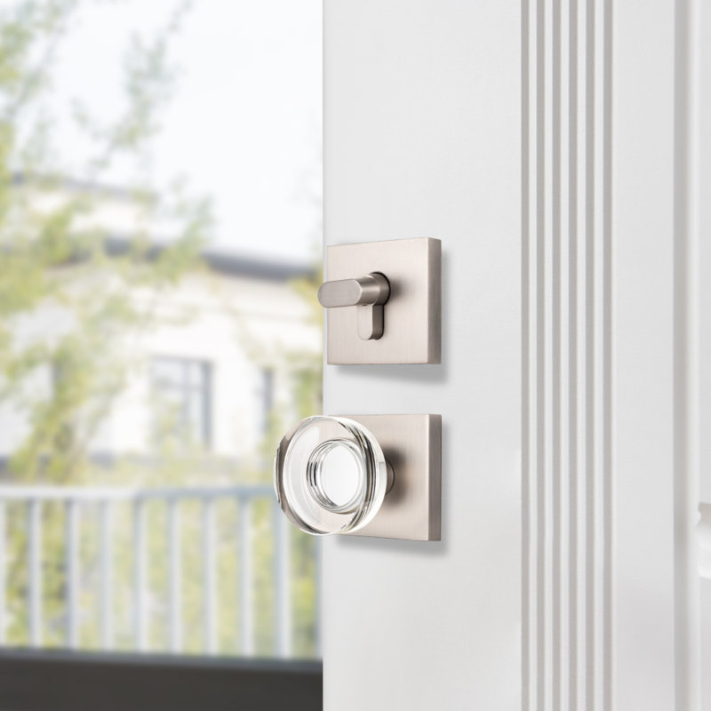 Complete Entry Knob Set with Deadbolt, Satin Nickel