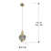 Abbotsen 1 -Light SingleTeardrop LED Pendant