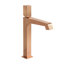 Robinet de meuble-lavabo rectangulaire moderne en laiton massif à poignée simple 14,24 "