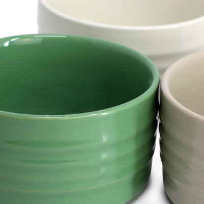 Ensemble de ramequins en grès de 3,8 pouces 3 pièces Martha Stewart Vanowen