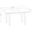 L'ensemble 3 pièces de table et chaises de cuisine contient une table de salle à manger rectangulaire avec rallonge papillon et 2 chaises de salle à manger, acajou