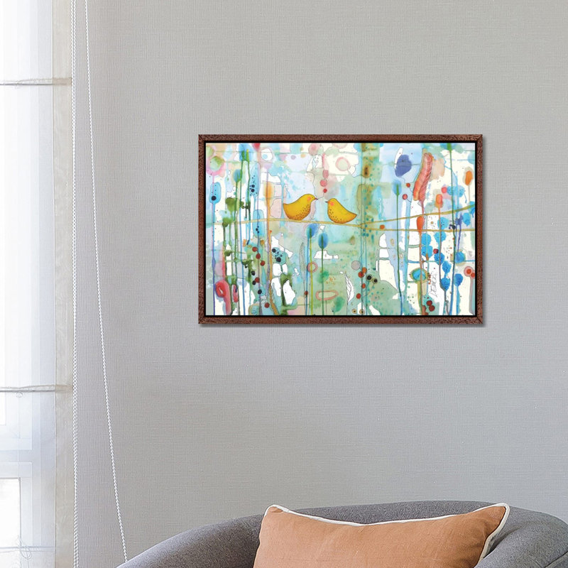 Dans Chaque Coeur by Sylvie Demers - Print on Canvas, 66.04 cm H x 45.72 cm W, Classic Wood Floater Framed