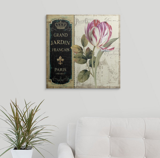« jardin view ii » par lisa audit, H 20 po x l 20 po x P 1,5 po, Toile