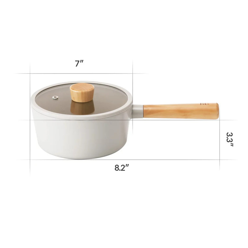 Fika Objet 1.7qt Saucepan, Ivory