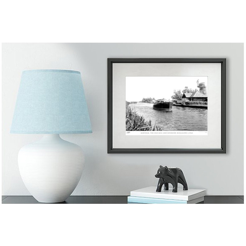 Martham, The Old Mill And Riverside Bungalows C1960 by Francis Frith - Single Picture Frame Print, 60cm H x 80cm W x 2.3cm D