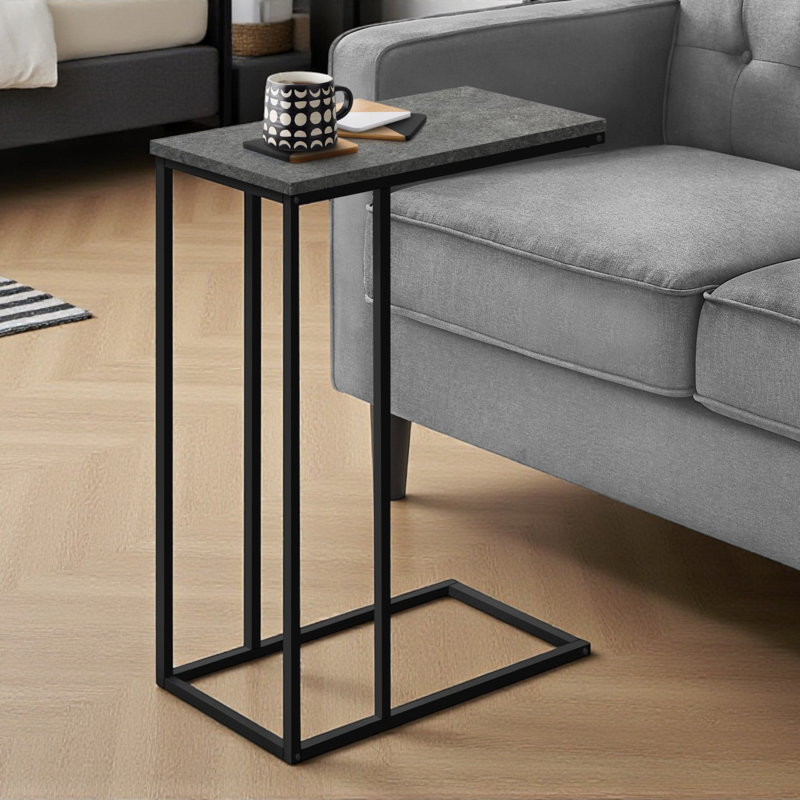 Table d'appoint Table d'appoint en forme de C Table d'appoint moderne Table de salon Table d'appoint de chambre à coucher