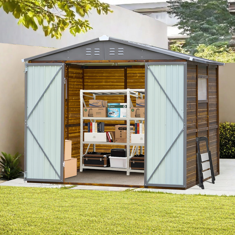 Remise extérieure 6 * 8Ft - Construction pratique et fonctionnelle