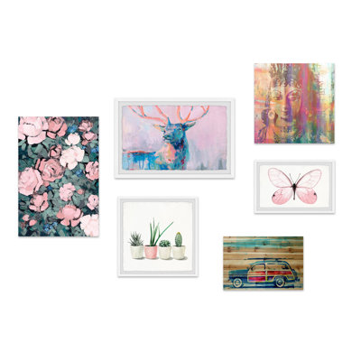 « irisé life » hexaptych