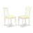 6 Piece Dining Table Set Contains a Rectangle Wooden Table with Butterfly Leaf and 4 Linen Fabric Dining Chairs with a Bench, Linen White-639542929-603524405-603524407