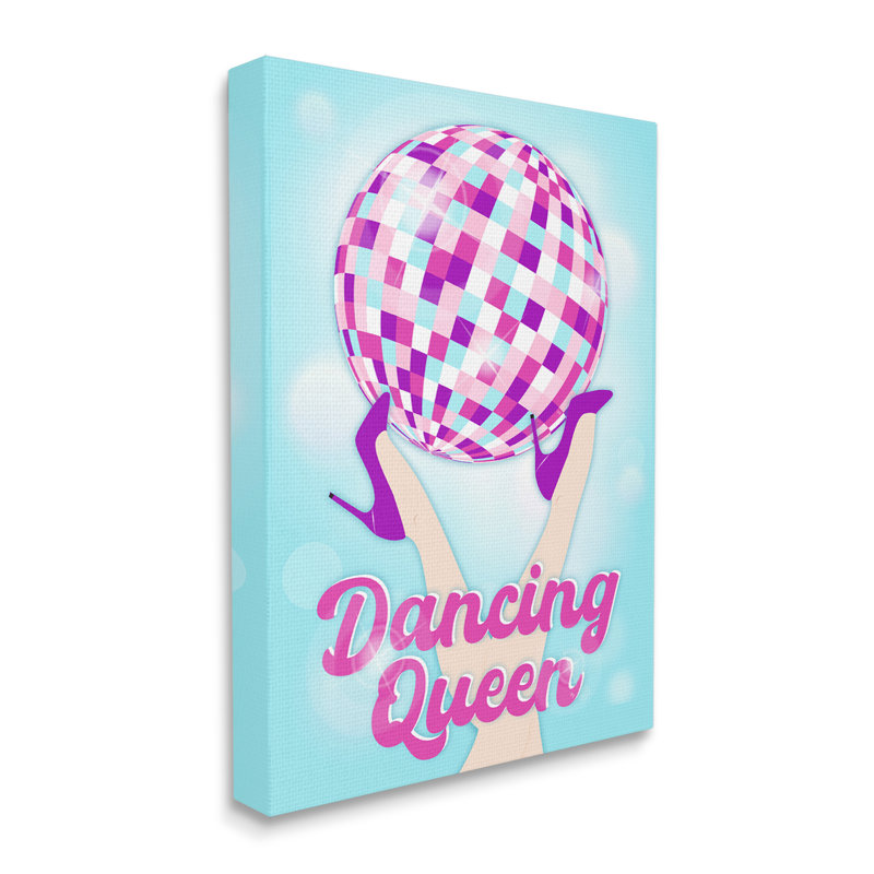 «Dancing Queen Retro Disco Ball» sur toile, impression, H 48 po x l 36 po x P 1,5 po