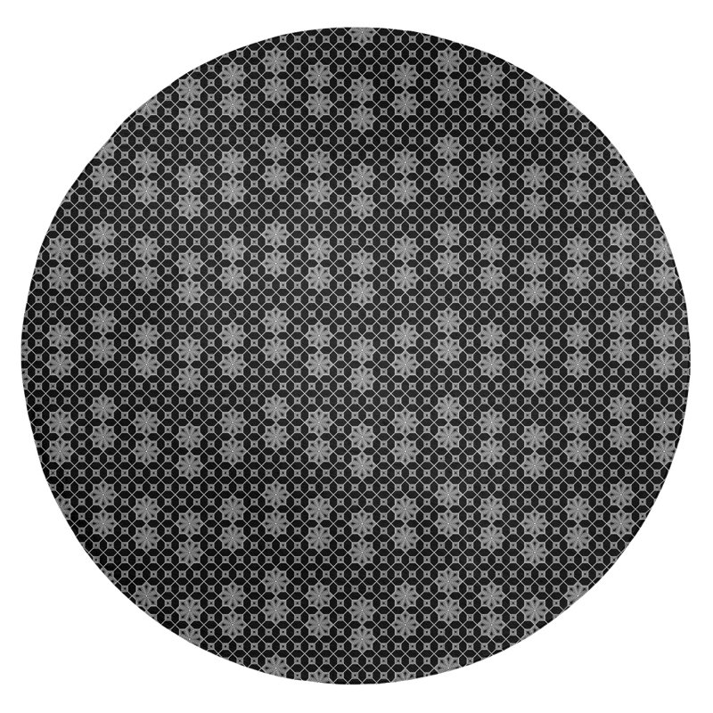 Chenille Indoor Rug, Round 5'